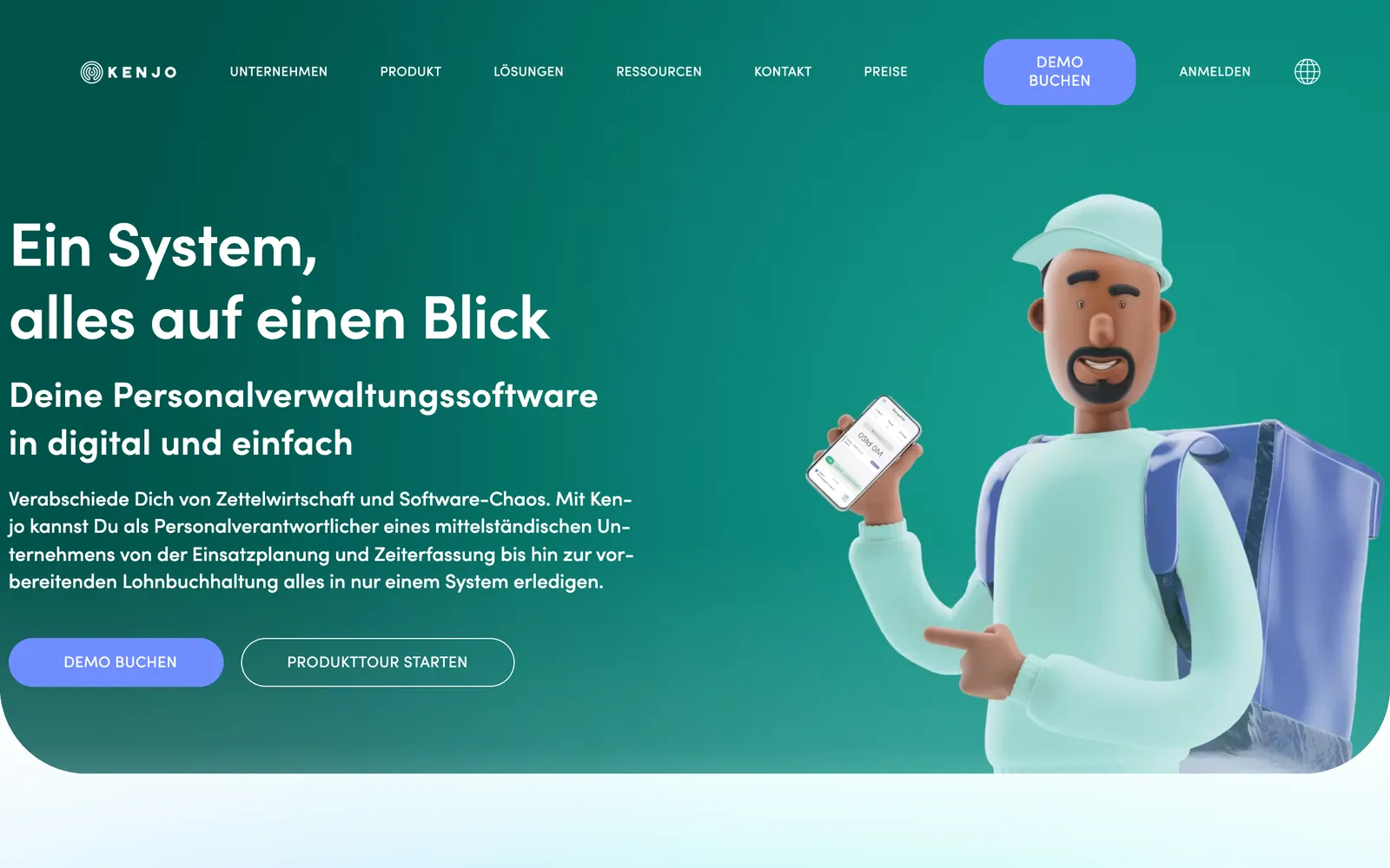 Startseite von Kenjo